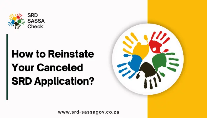 How to Reinstate Your Canceled SRD Application